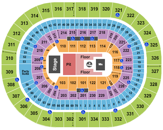 Moda Center Tyler Childers Seating Chart